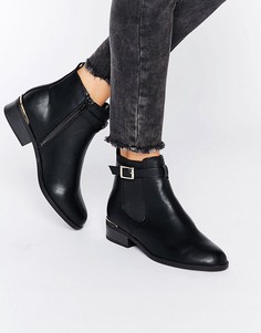 Ботинки челси из искусственной кожи с пряжкой New Look - Черный