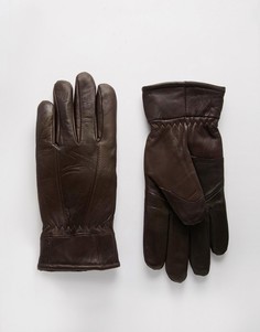Кожаные перчатки Peter Werth - Коричневый