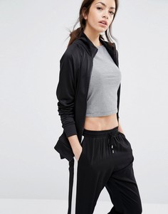 Полосатый джемпер на молнии New Look - Черный