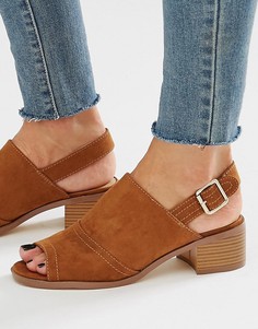 Сандалии из искусственной замши с открытым носком New Look - Рыжий