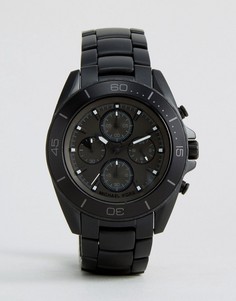 Черные часы-браслет из нержавеющей стали Michael Kors Jetmaster MK8517 - Черный