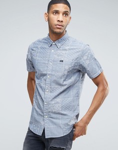 RVCA Overlap Print Shirt - Синий