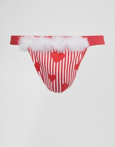 Стринги с сердечками ASOS Valentines - Красный