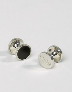 Черные круглые запонки HUGO by Hugo Boss E-Tokeep - Черный