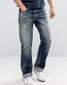Свободные джинсы с кромкой Edwin ED-39 Red Listed - Синий