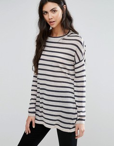 Лонгслив в полоску Vero Moda Altha - Кремовый