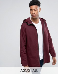 Легкая фестивальная парка бордового цвета ASOS TALL - Красный