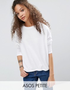 ASOS PETITE T-Shirt in Boxy Fit - Белый