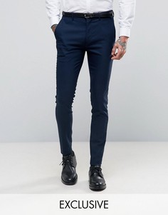 Темно-синие супероблегающие брюки Only & Sons - Темно-синий