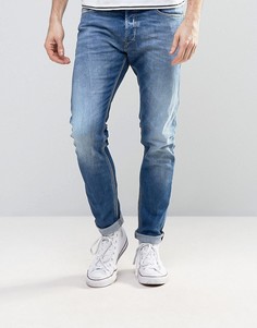 Светлые джинсы скинни Diesel Tepphar 859R - Синий