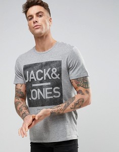 Футболка с логотипом Jack &amp; Jones - Серый