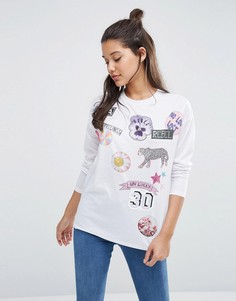 Лонгслив с принтом ASOS - Белый