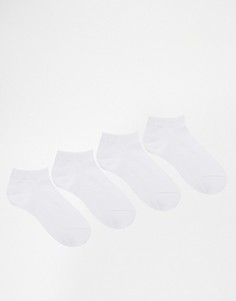 Набор из 4 пар спортивных носков Jack &amp; Jones - Белый
