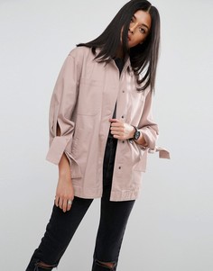 Куртка с бантами на рукавах ASOS - Розовый