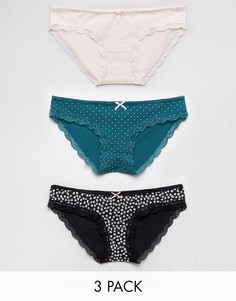 Набор из 3 трусов для беременных New Look Maternity - Черный