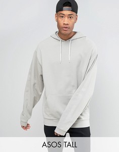Oversize-худи с супердлинными рукавами ASOS TALL - Бежевый