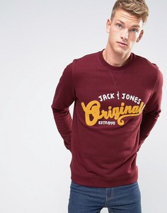 Jack &amp; Jones Originals Sweatshirt With Embroidery - Красный