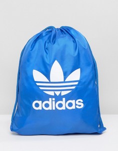 Синий рюкзак на шнурке с трилистником adidas Originals BJ8358 - Синий