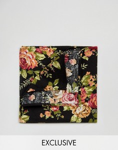 Черный платок-паше с цветочным принтом Reclaimed Vintage - Черный
