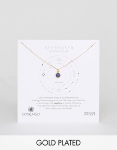 Ожерелье с сапфиром для рожденных в сентябре Dogeared - Золотой