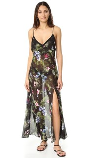 Платье-комбинация с тропическим принтом Fleur du Mal