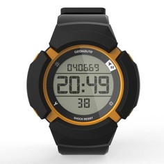 Часы Спортивные Противоударные W700xc М Swip, Черные И Оранжевые Geonaute