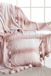 Плед с бубонами 160х220 Sofi De Marko