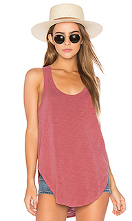 Slub shrunken shirttail tank - Wilt