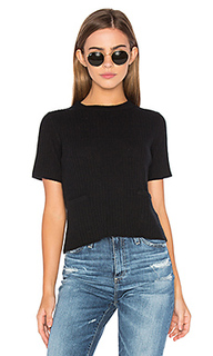 Ribbed boxy tee - Autumn Cashmere