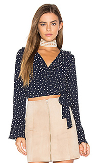 Polka dot wrap top - Eight Sixty