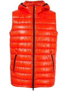 zipped hooded gilet Herno