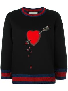 толстовка Heart Gucci