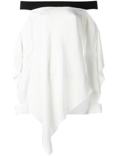 draped off shoulder top Roland Mouret