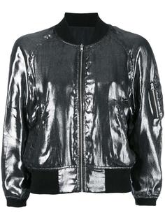 metallic bomber jacket R13