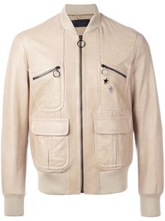 pins leather bomber jacket Neil Barrett