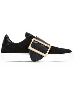 contrast buckled trainers Burberry