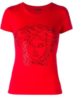 Medusa Head sequin T-shirt Versace