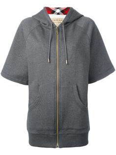 shortsleeved zipped hoodie Burberry