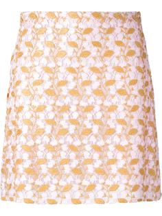 floral macramé straight skirt Giambattista Valli