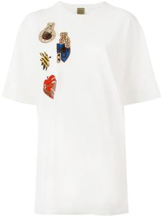 patches oversized T-shirt Mr &amp; Mrs Italy