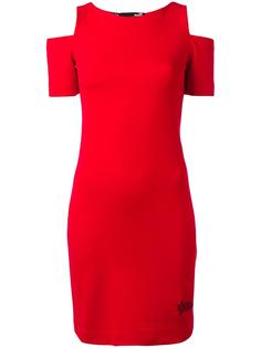 slit sleeves fitted dress Love Moschino