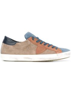 кроссовки с заплатками из замши Philippe Model