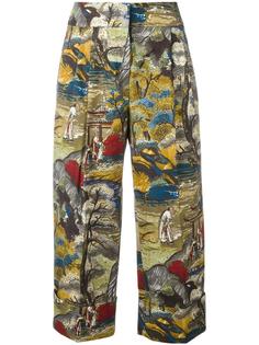 printed cropped trousers  Antonio Marras