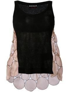 patchwork knitted tank top Rochas