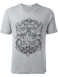 logo print T-shirt Pierre Balmain