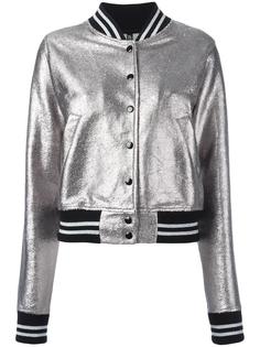 metallic bomber jacket R13