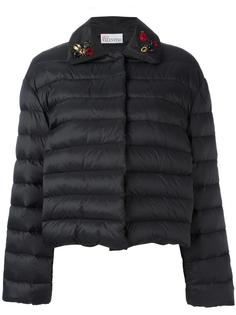 embroidered ladybird puffer kacket  Red Valentino