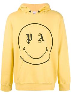 smiley print hoodie Palm Angels