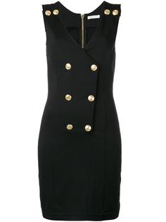 double breasted V-neck dress Pierre Balmain