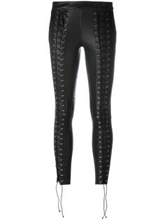 lace up skinny leather pants  Zoe Karssen